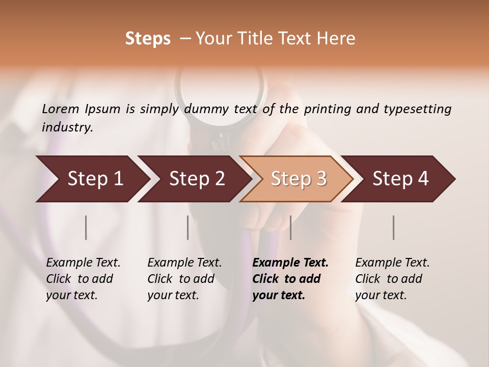 Medicine Using Hand PowerPoint Template