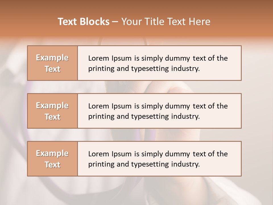 Medicine Using Hand PowerPoint Template