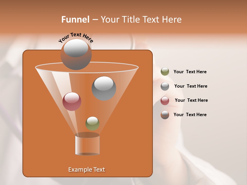 Medicine Using Hand PowerPoint Template