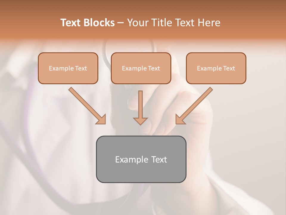 Medicine Using Hand PowerPoint Template