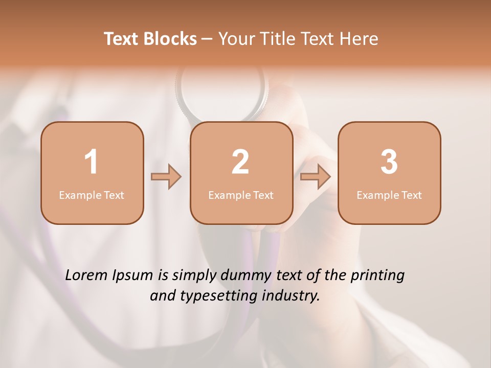 Medicine Using Hand PowerPoint Template
