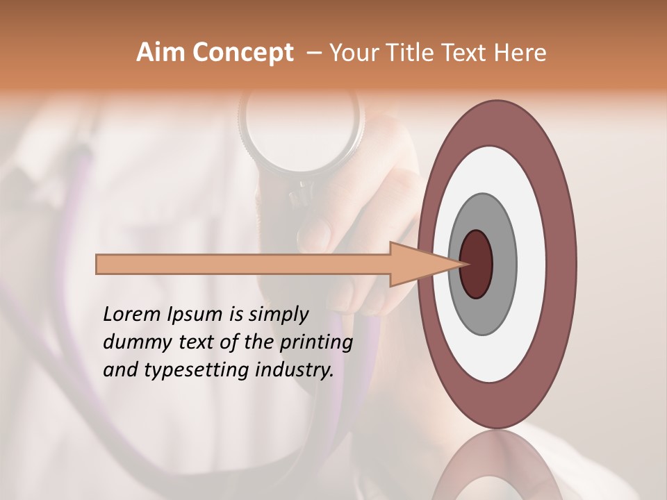 Medicine Using Hand PowerPoint Template