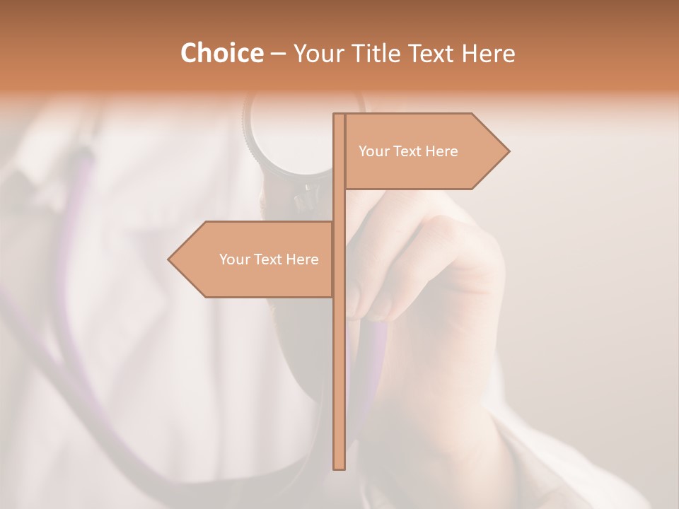 Medicine Using Hand PowerPoint Template