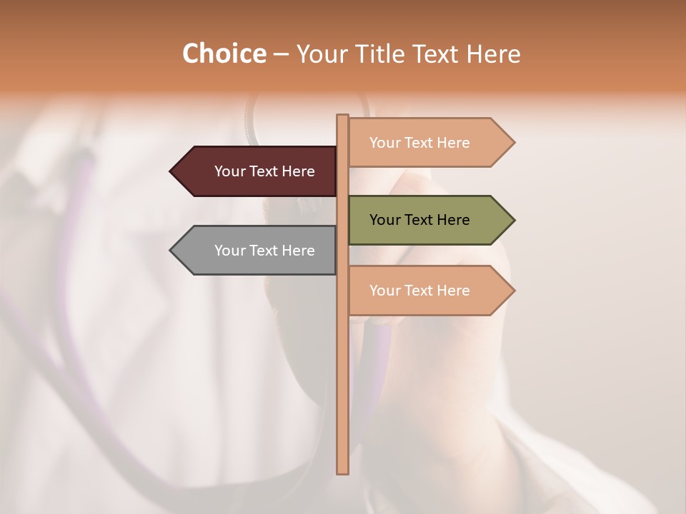 Medicine Using Hand PowerPoint Template