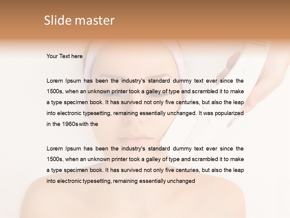Lifting Vitality Salon PowerPoint Template