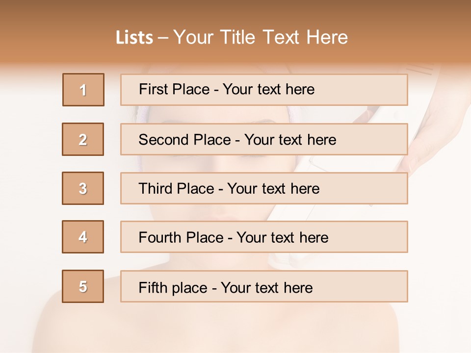 Lifting Vitality Salon PowerPoint Template