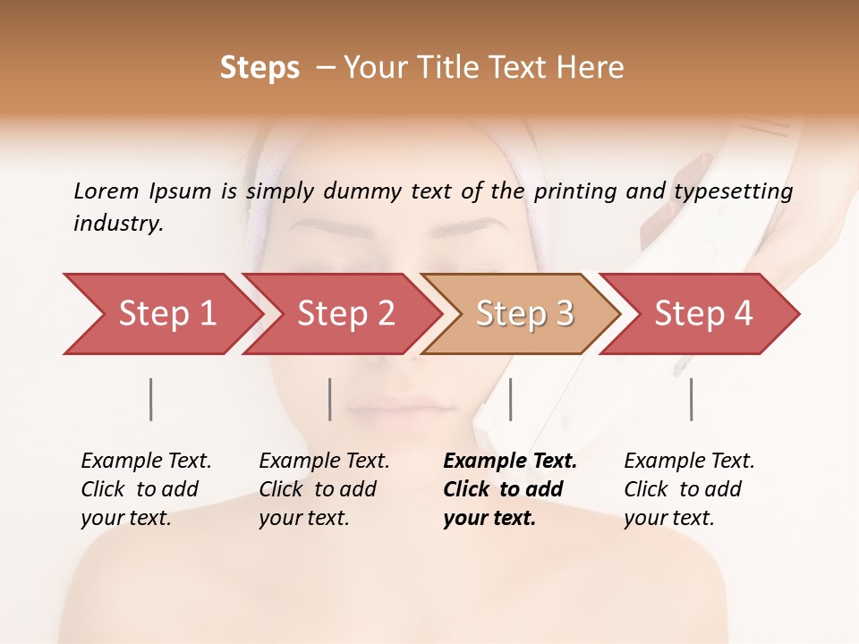 Lifting Vitality Salon PowerPoint Template