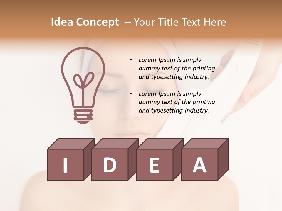 Lifting Vitality Salon PowerPoint Template