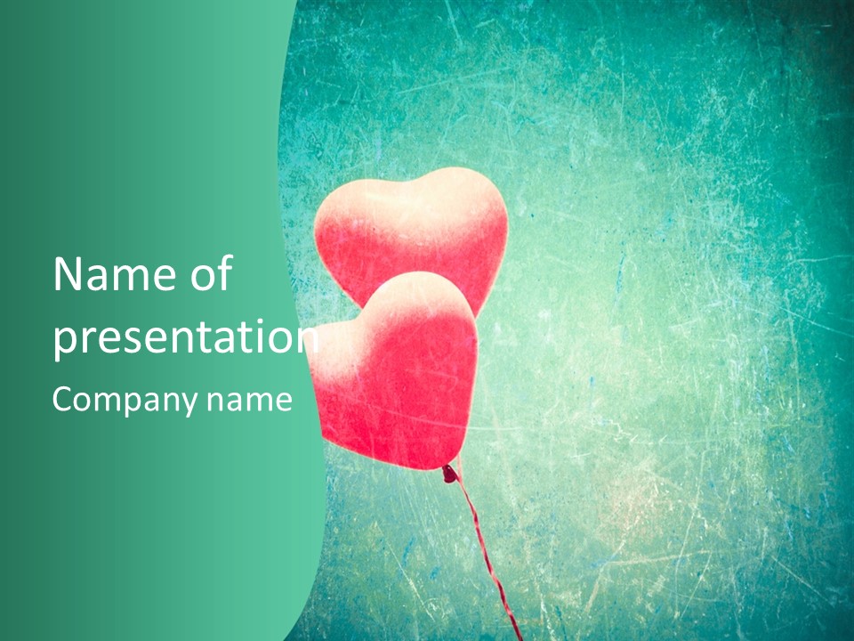 Blue Peace Helium PowerPoint Template