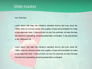 Blue Peace Helium PowerPoint Template