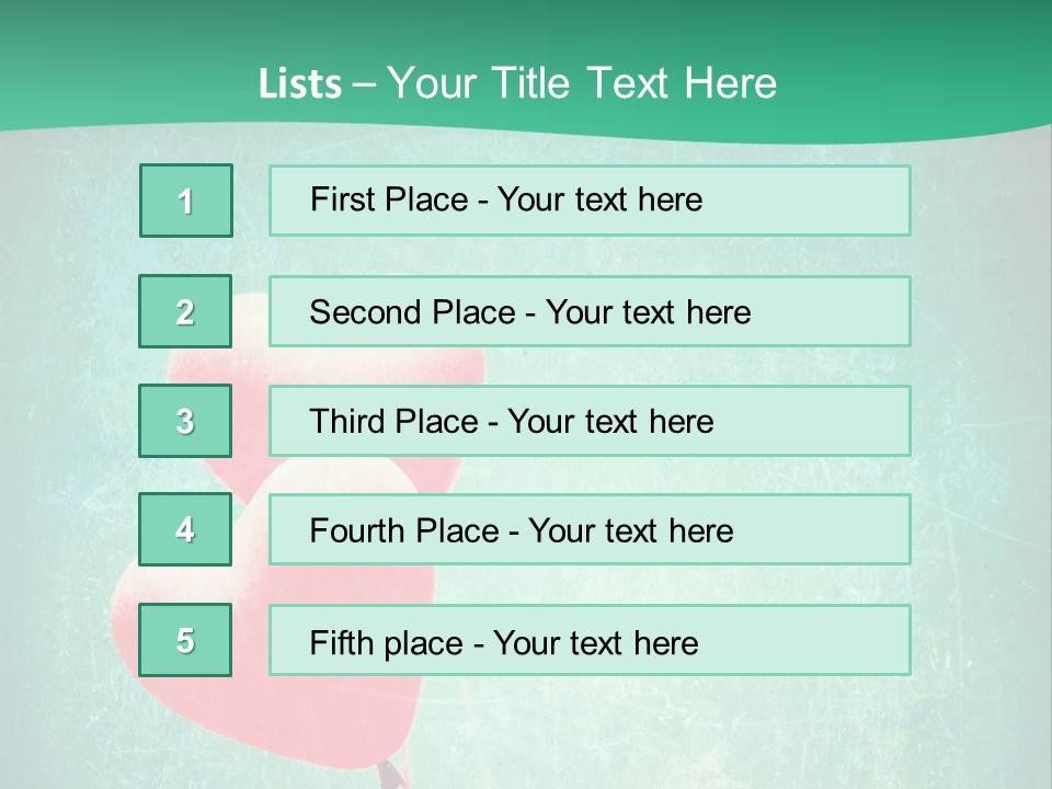 Blue Peace Helium PowerPoint Template