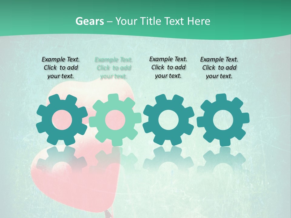 Blue Peace Helium PowerPoint Template
