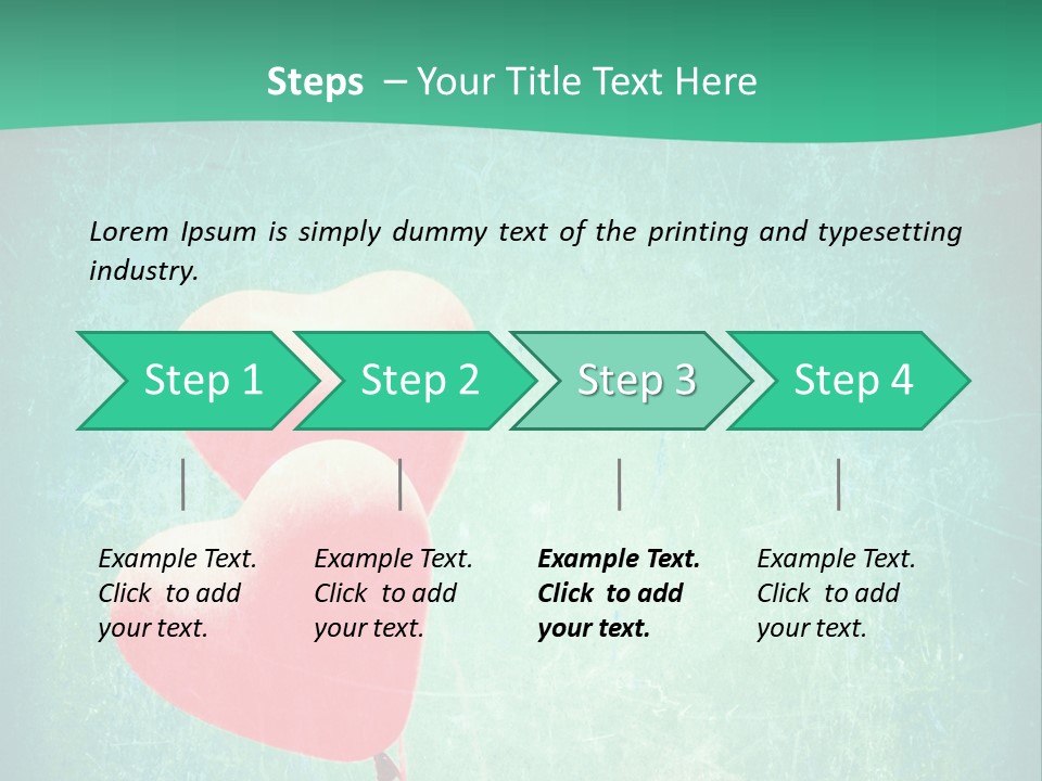 Blue Peace Helium PowerPoint Template