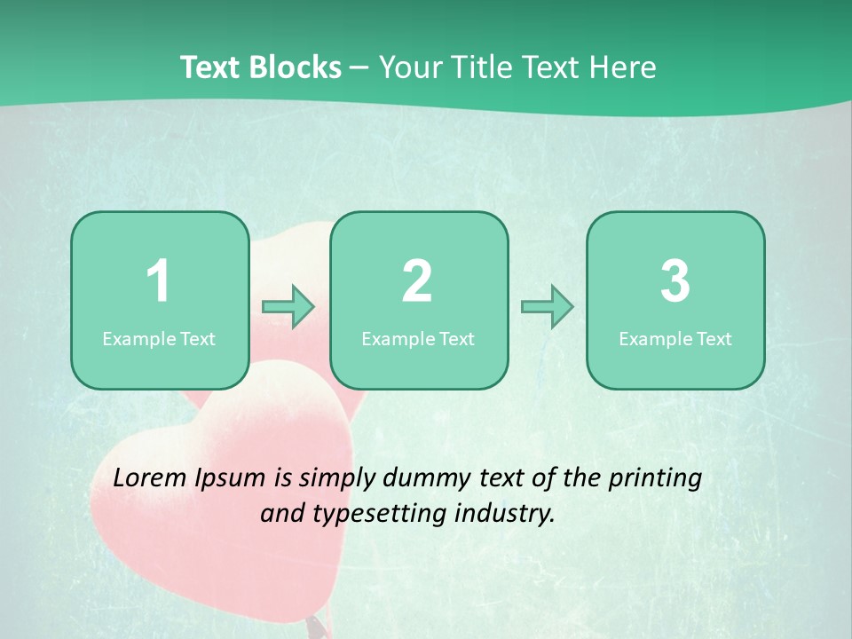 Blue Peace Helium PowerPoint Template