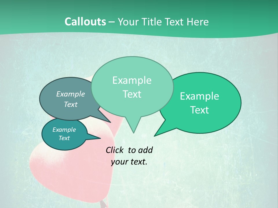 Blue Peace Helium PowerPoint Template