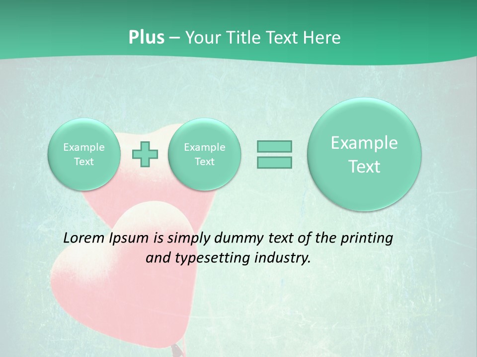 Blue Peace Helium PowerPoint Template