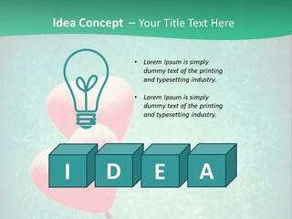 Blue Peace Helium PowerPoint Template