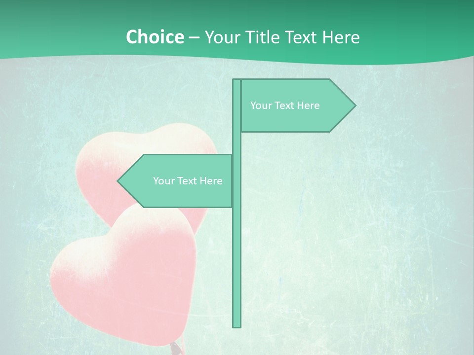Blue Peace Helium PowerPoint Template