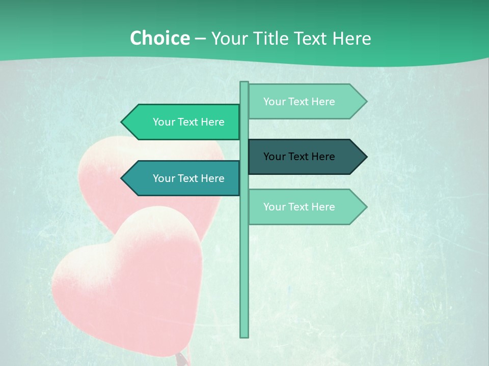 Blue Peace Helium PowerPoint Template