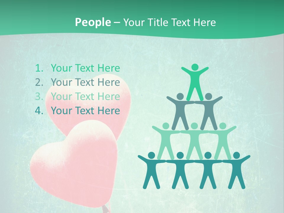 Blue Peace Helium PowerPoint Template