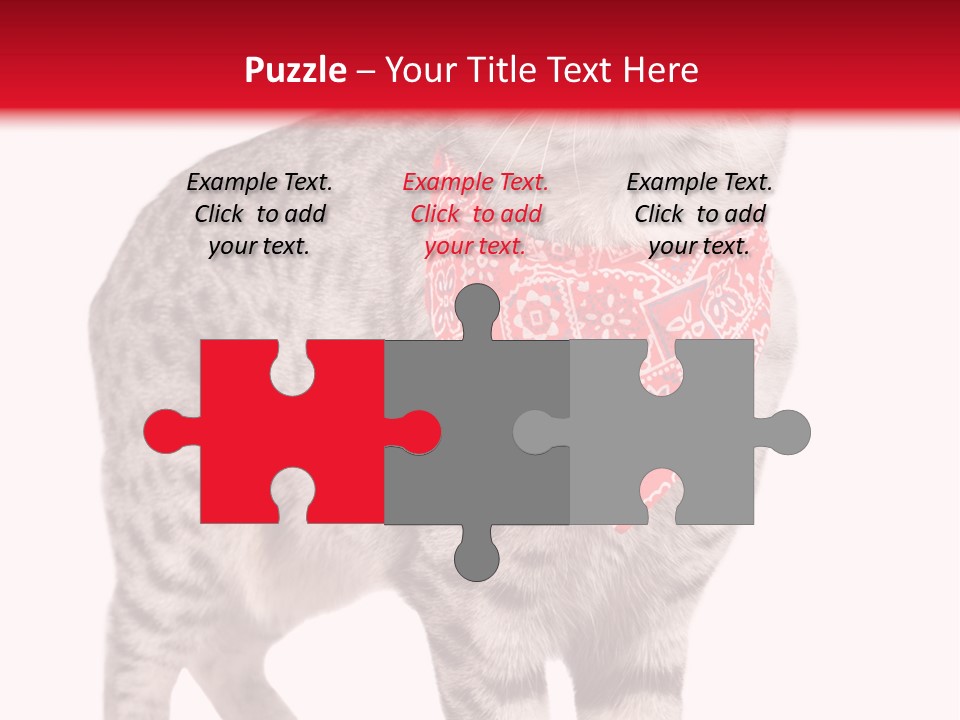 Curious White Bandana PowerPoint Template