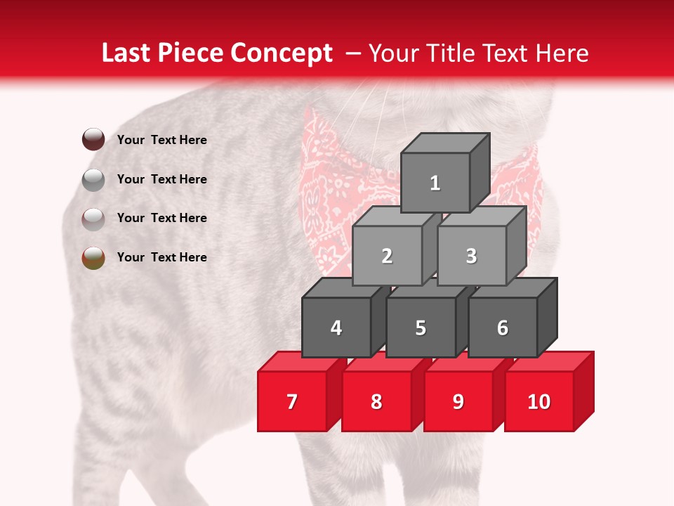 Curious White Bandana PowerPoint Template