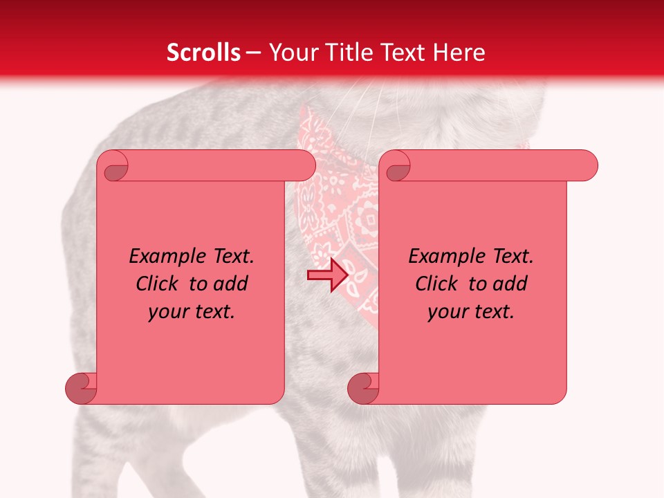 Curious White Bandana PowerPoint Template