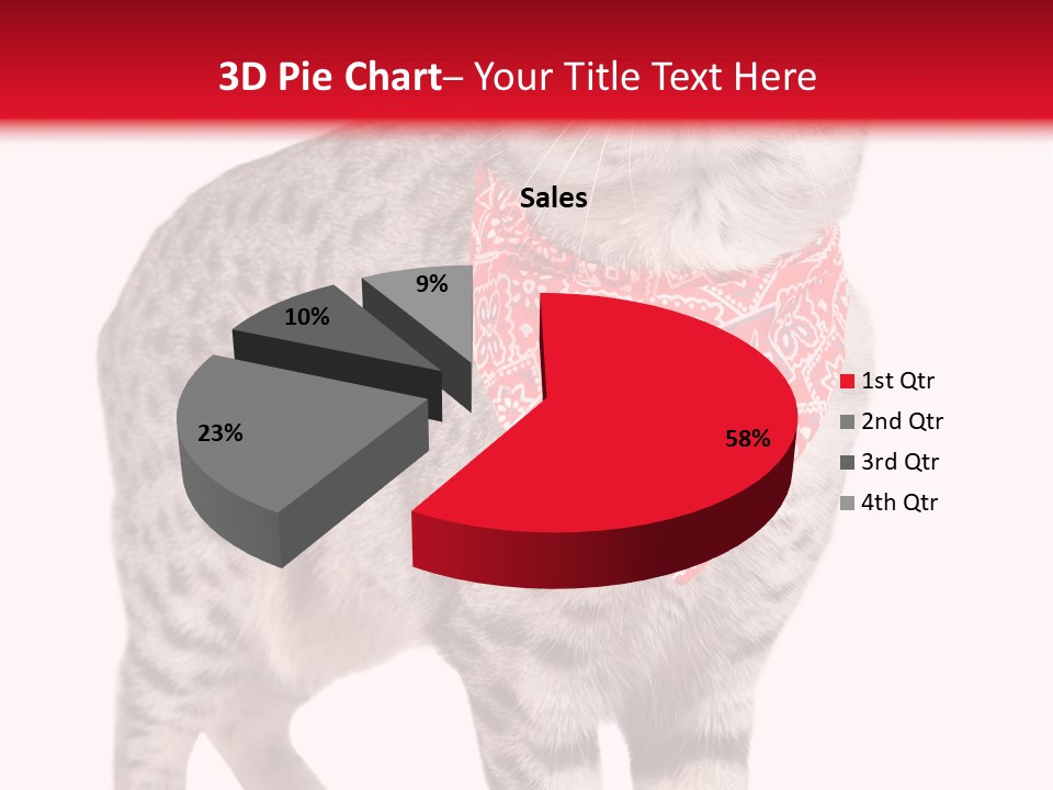 Curious White Bandana PowerPoint Template