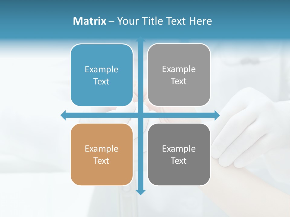 A Doctor Holding A Patient's Hand With A Stethoscope PowerPoint Template