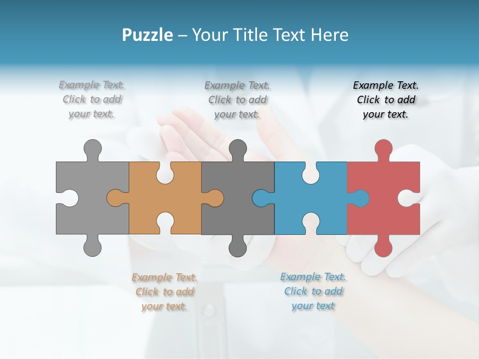 A Doctor Holding A Patient's Hand With A Stethoscope PowerPoint Template