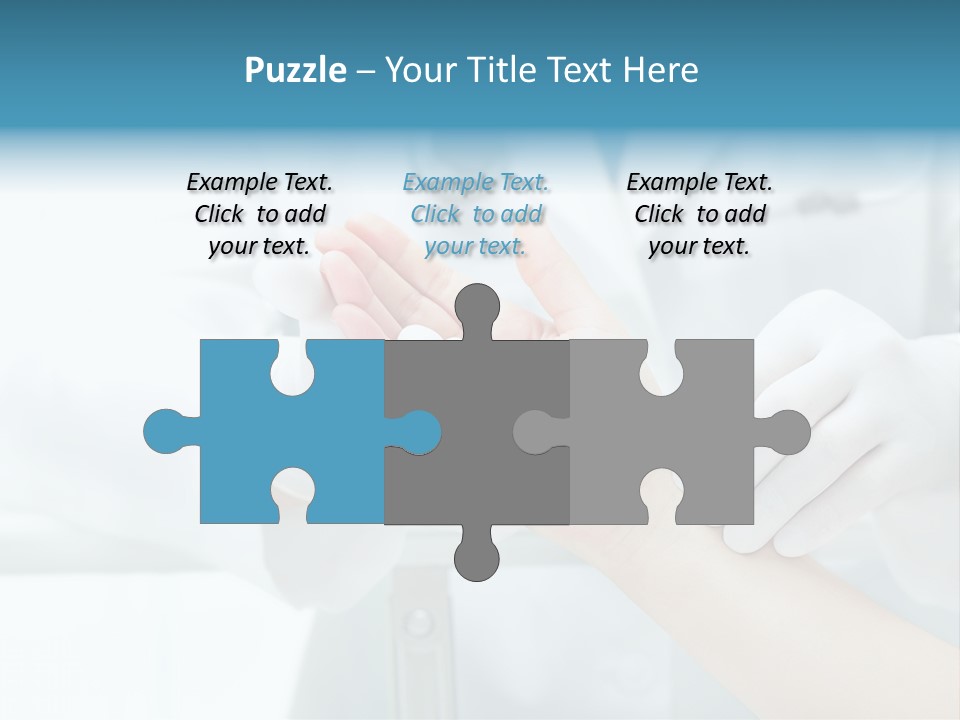 A Doctor Holding A Patient's Hand With A Stethoscope PowerPoint Template