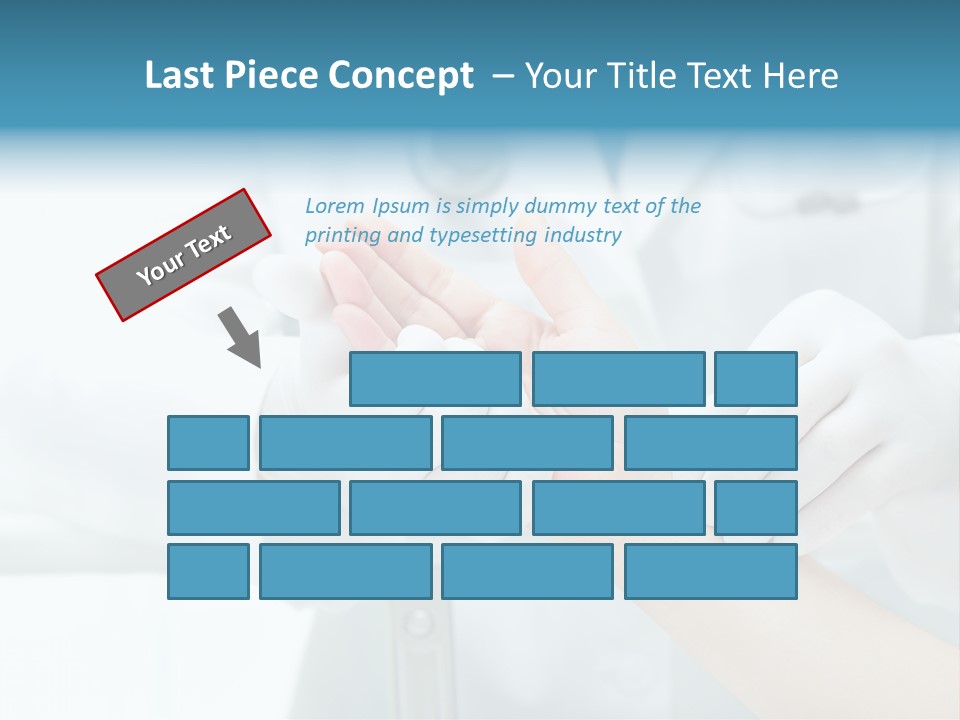 A Doctor Holding A Patient's Hand With A Stethoscope PowerPoint Template