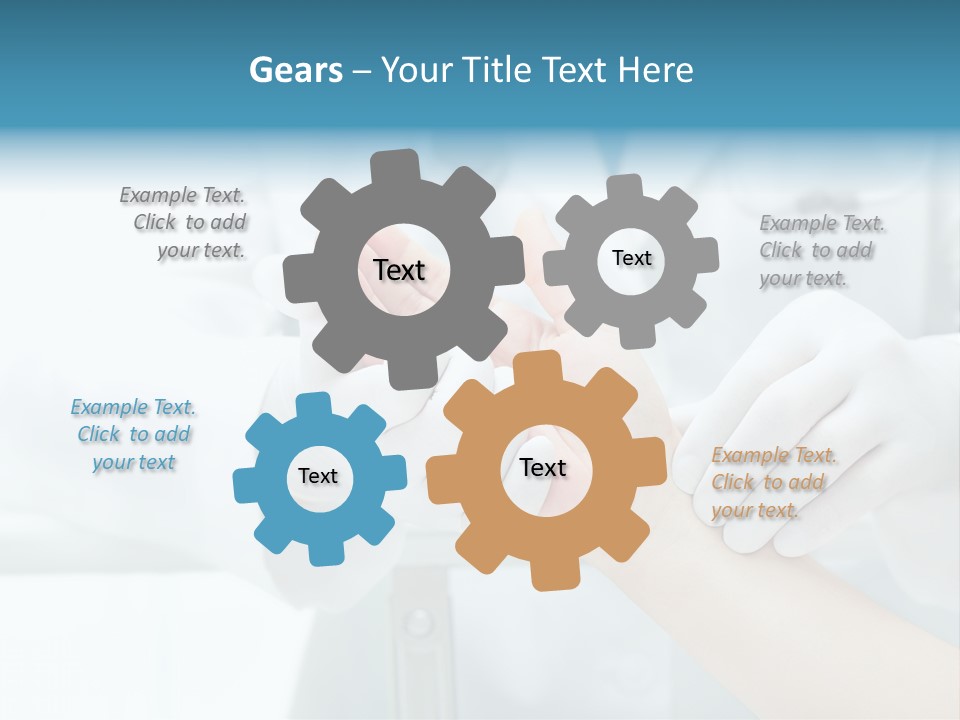 A Doctor Holding A Patient's Hand With A Stethoscope PowerPoint Template