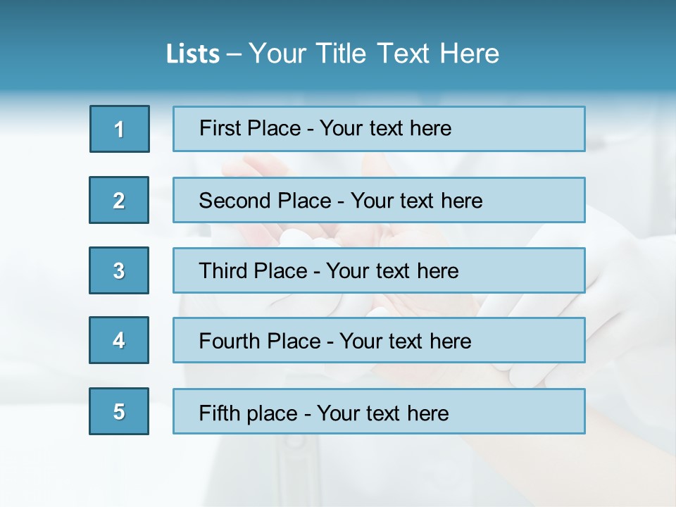 A Doctor Holding A Patient's Hand With A Stethoscope PowerPoint Template