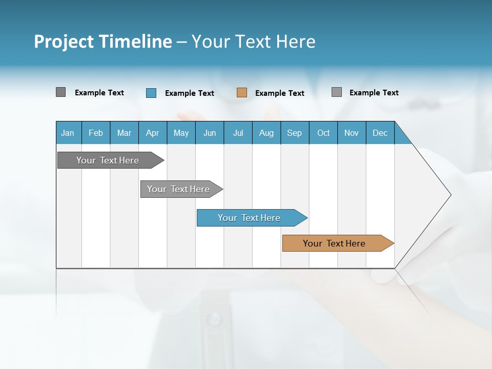 A Doctor Holding A Patient's Hand With A Stethoscope PowerPoint Template