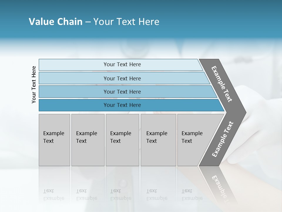 A Doctor Holding A Patient's Hand With A Stethoscope PowerPoint Template