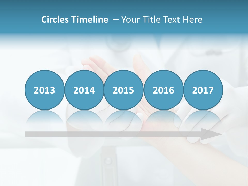 A Doctor Holding A Patient's Hand With A Stethoscope PowerPoint Template