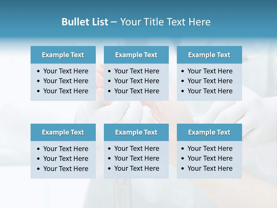 A Doctor Holding A Patient's Hand With A Stethoscope PowerPoint Template