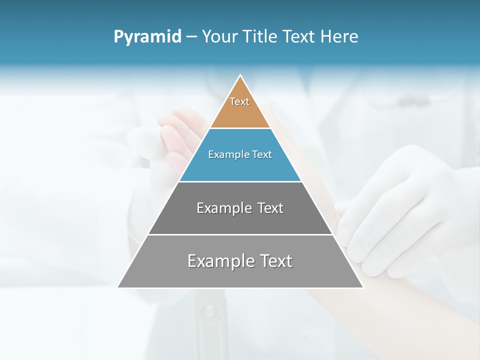 A Doctor Holding A Patient's Hand With A Stethoscope PowerPoint Template