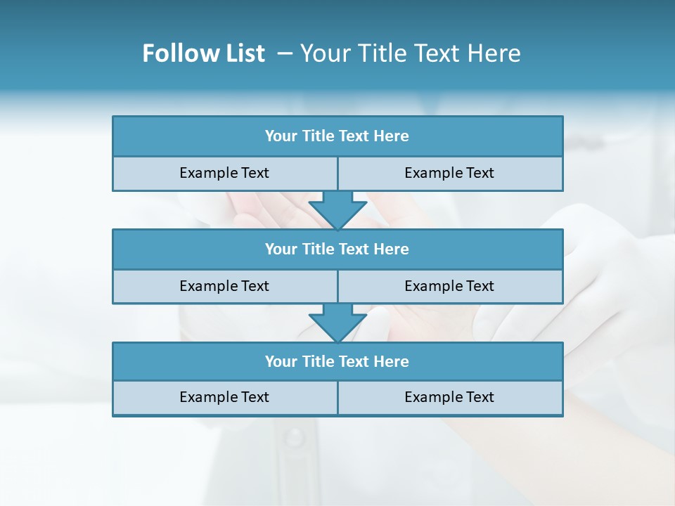 A Doctor Holding A Patient's Hand With A Stethoscope PowerPoint Template