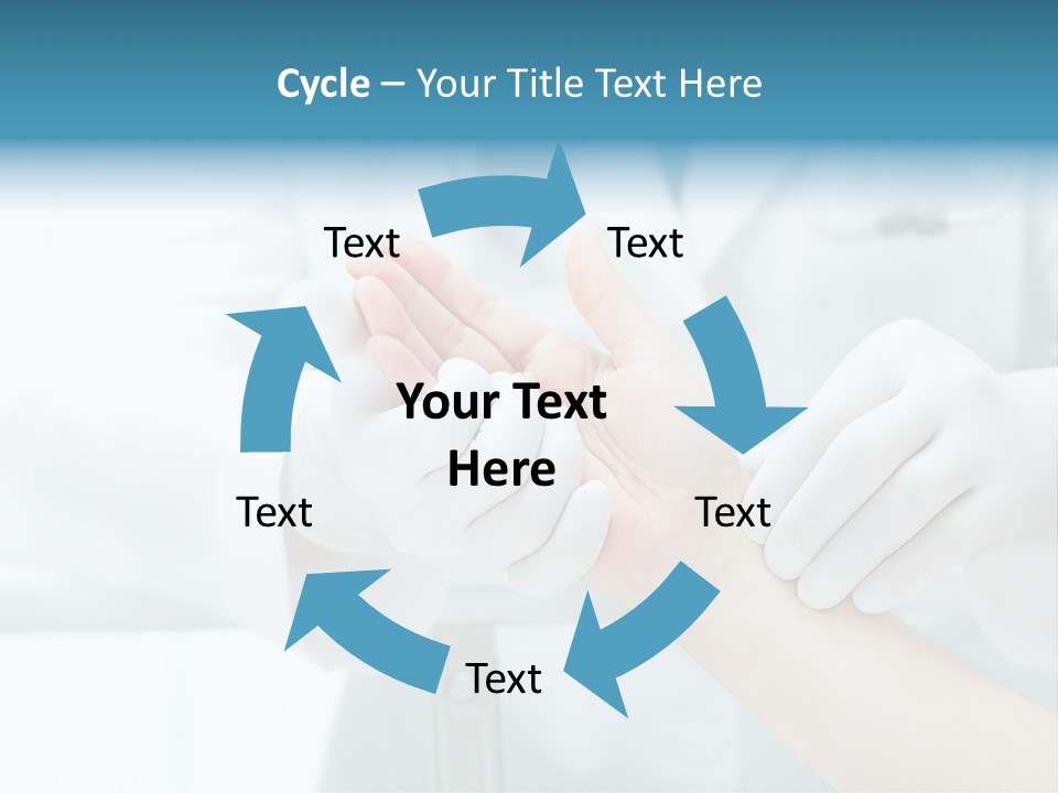 A Doctor Holding A Patient's Hand With A Stethoscope PowerPoint Template