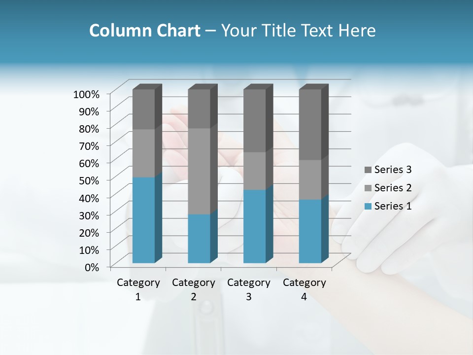 A Doctor Holding A Patient's Hand With A Stethoscope PowerPoint Template