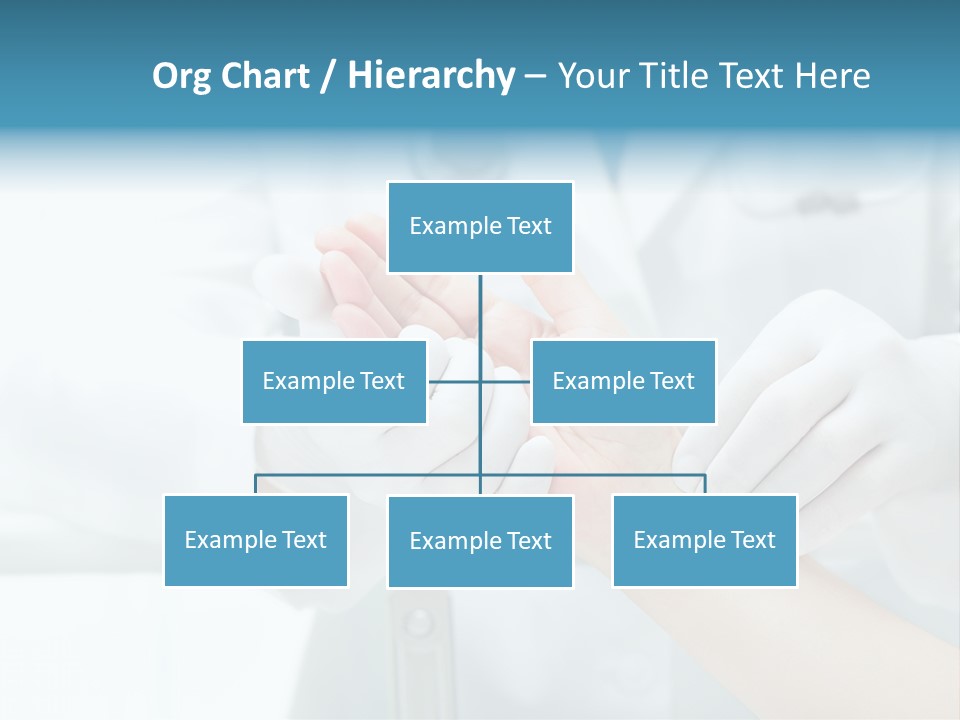 A Doctor Holding A Patient's Hand With A Stethoscope PowerPoint Template