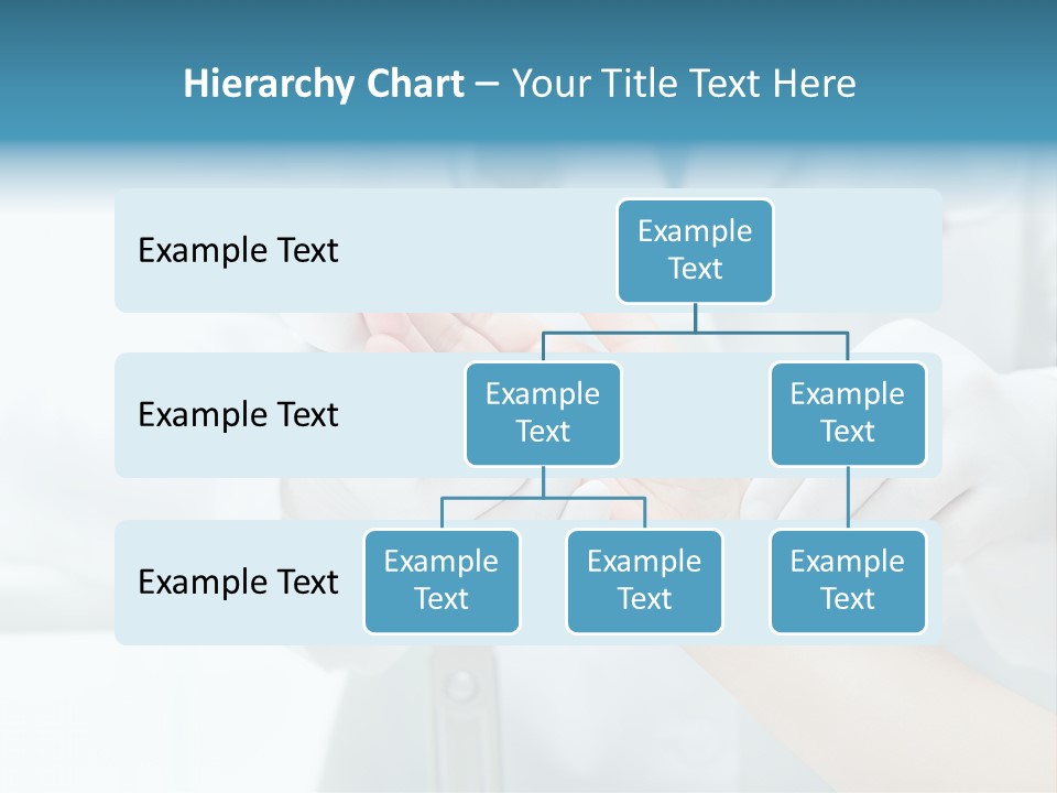 A Doctor Holding A Patient's Hand With A Stethoscope PowerPoint Template