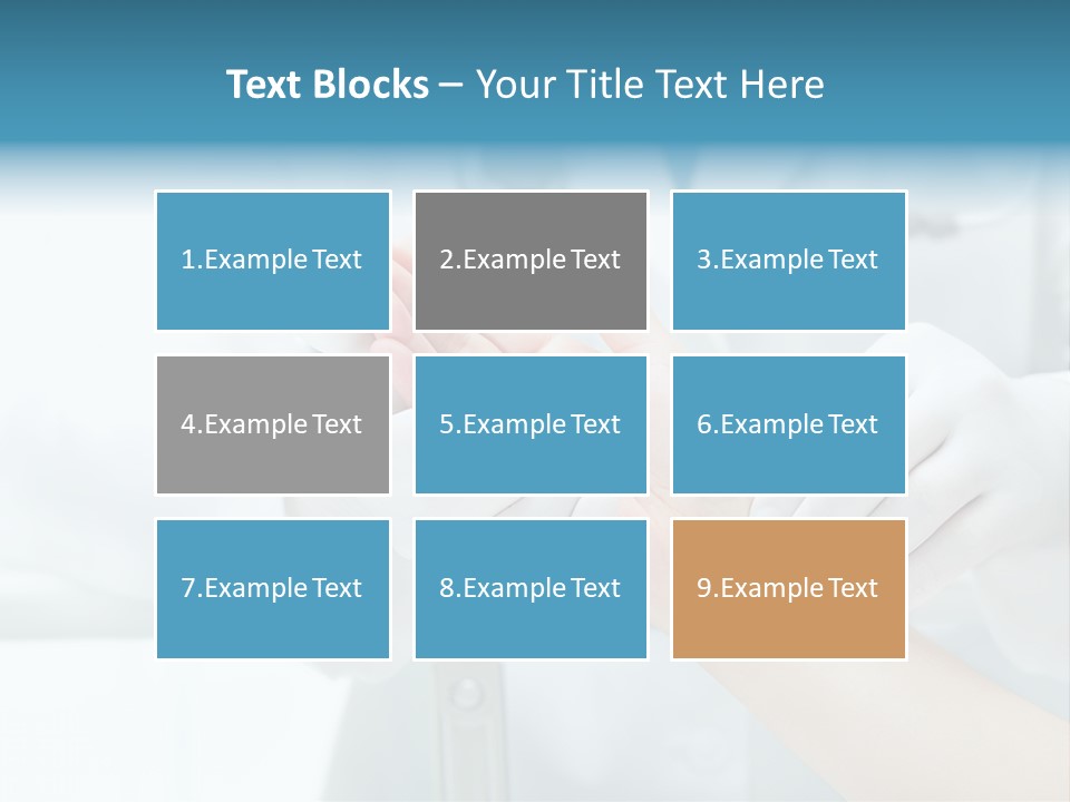 A Doctor Holding A Patient's Hand With A Stethoscope PowerPoint Template