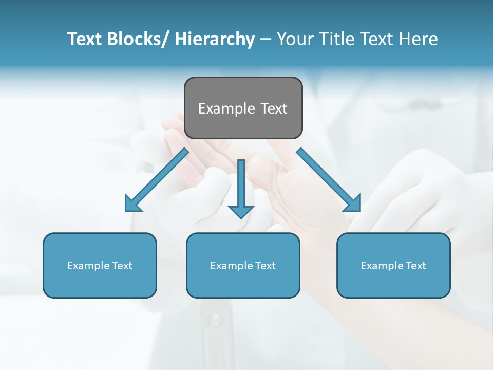 A Doctor Holding A Patient's Hand With A Stethoscope PowerPoint Template