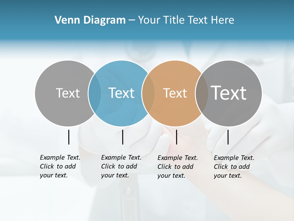 A Doctor Holding A Patient's Hand With A Stethoscope PowerPoint Template