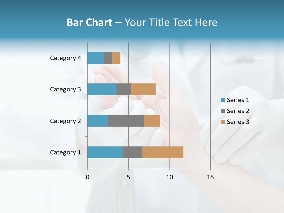A Doctor Holding A Patient's Hand With A Stethoscope PowerPoint Template
