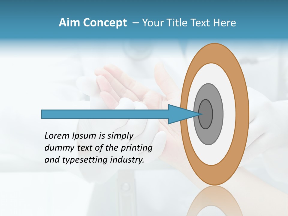 A Doctor Holding A Patient's Hand With A Stethoscope PowerPoint Template