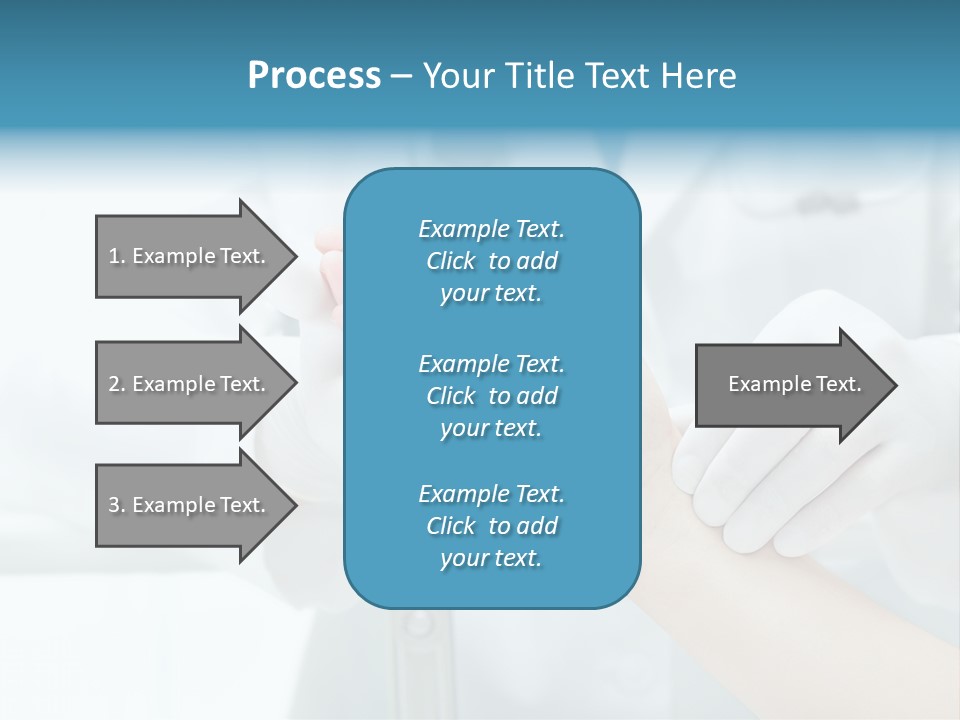 A Doctor Holding A Patient's Hand With A Stethoscope PowerPoint Template
